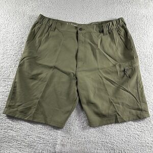 Wrangler Performance Shorts Mens 40 Green Hiking Light Weight Board Hybrid